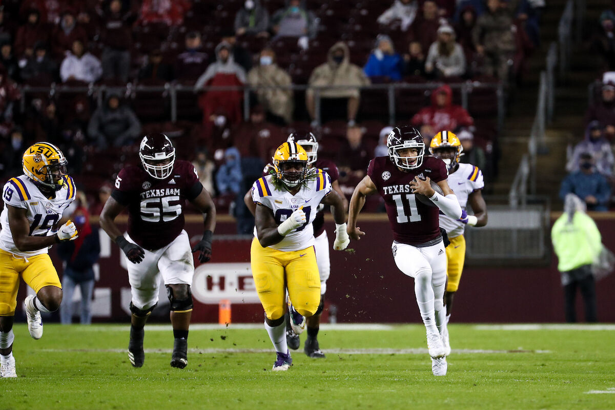 COLLEGE STATION, TX - 20201128 - Texas A&M Aggies Football vs. LSU Tigers